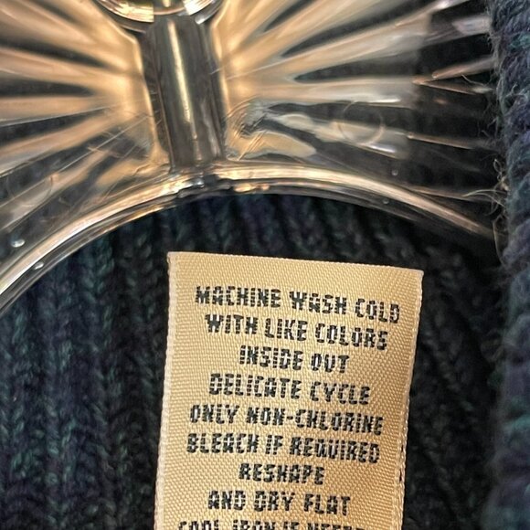 LL Bean Men Classic Preppy Heavy Waffle Knit 1/4 Pullover Mock Neck Sweater M - Picture 10 of 10